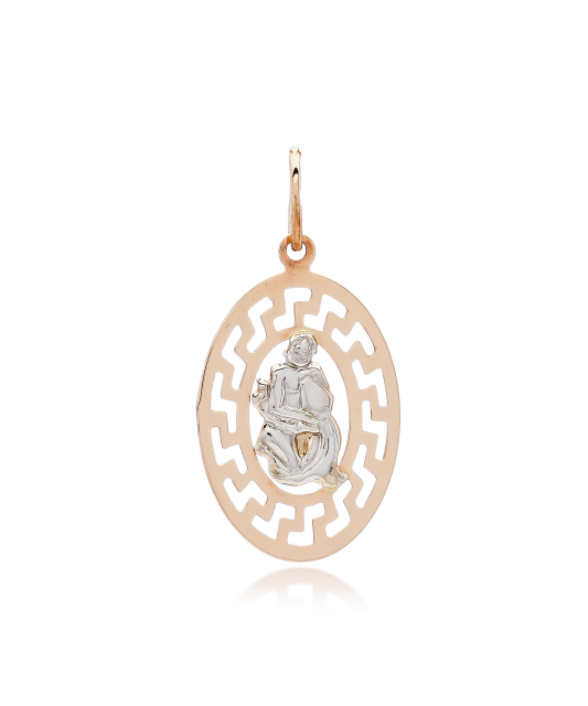 Gold pendant "Aquarius "