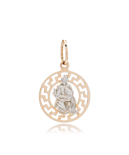 Gold pendant "Aquarius "