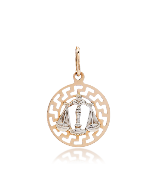Gold pendant "Libra "