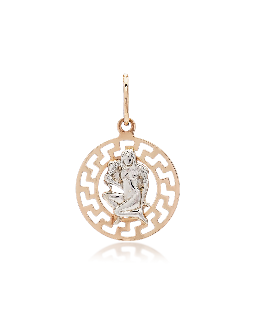Gold pendant "Virgo "