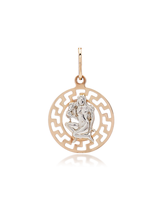 Gold pendant "Virgo "