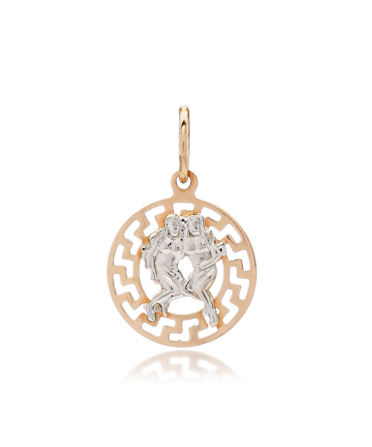 Gold pendant "Gemini "