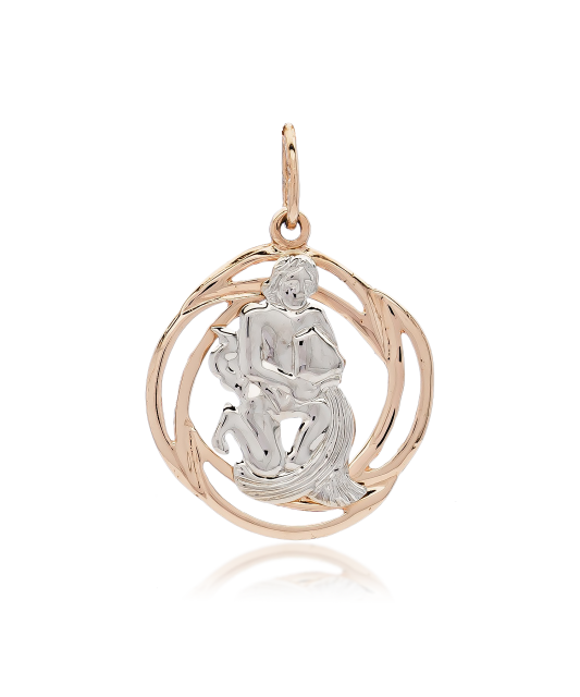 Gold pendant "Aquarius "