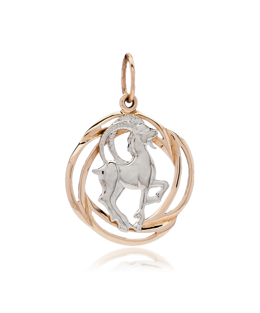 Gold pendant "Capricorn "