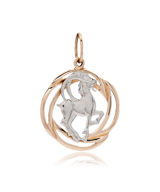 Gold pendant "Capricorn "