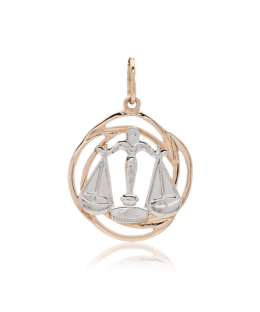 Gold pendant "Libra "