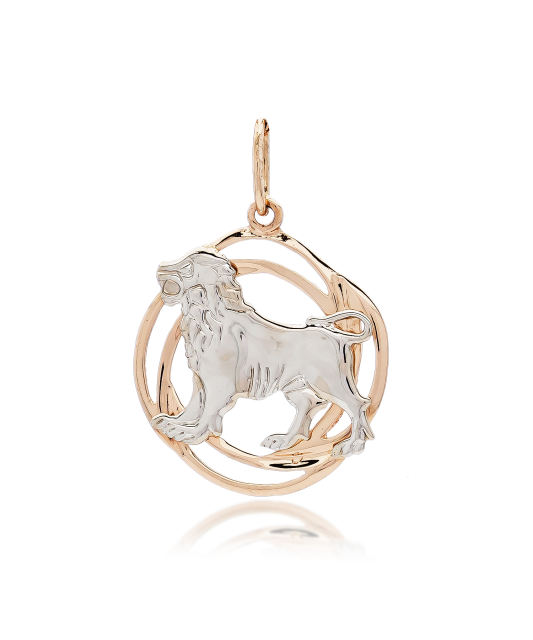 Gold pendant "Leo "