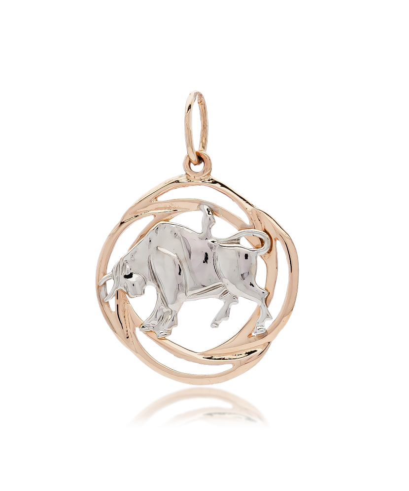 Gold pendant "Taurus "