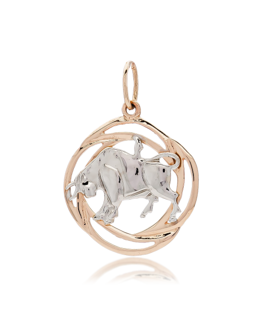 Gold pendant "Taurus "
