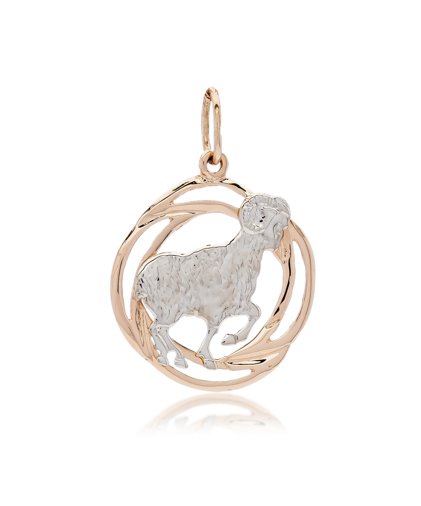 Gold pendant "Aries  "