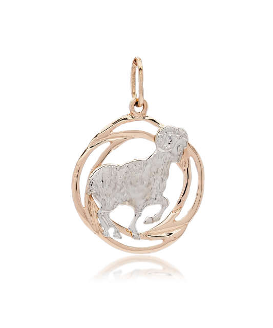 Gold pendant "Aries  "