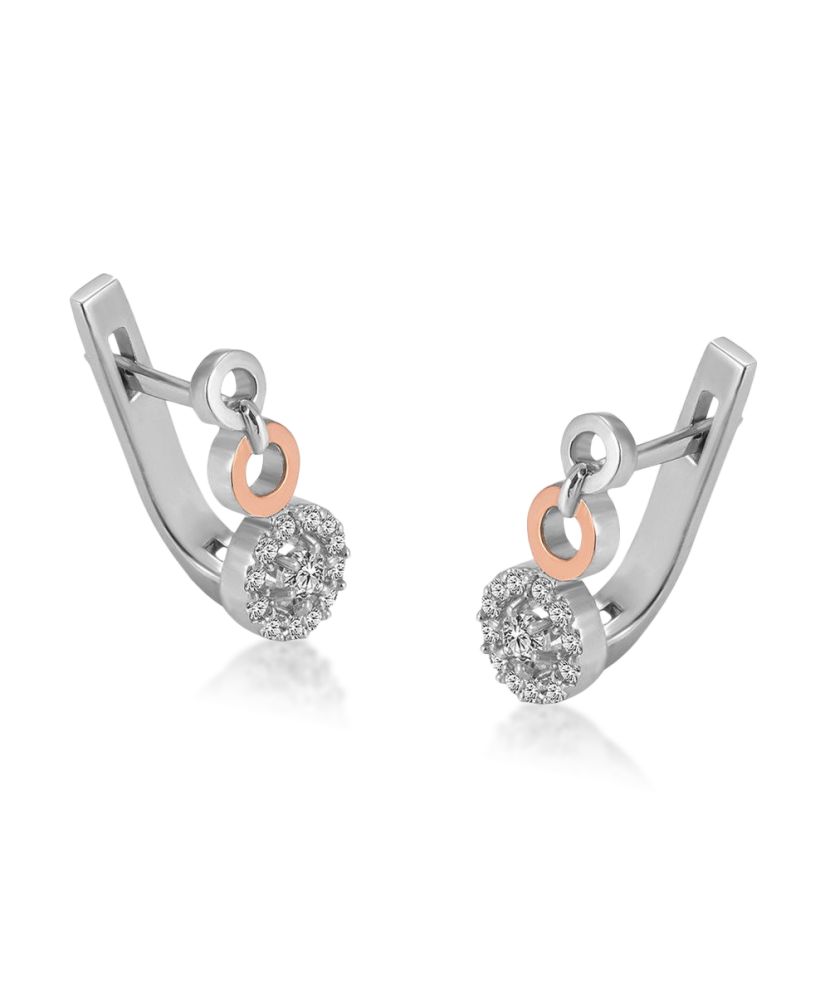 Gold plated sterling silver earrings with pearl