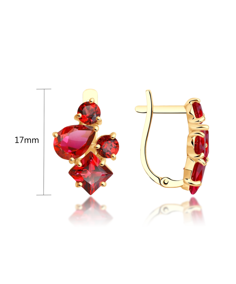 Auksiniai auskarai su topazais  - Goldinga