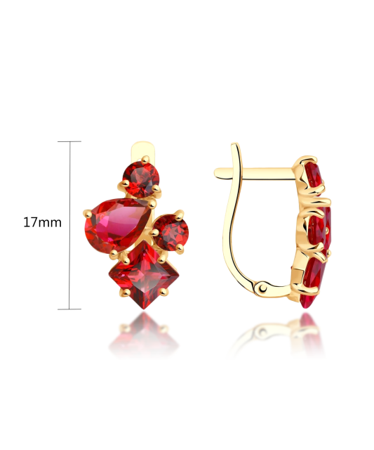 Auksiniai auskarai su topazais  - Goldinga