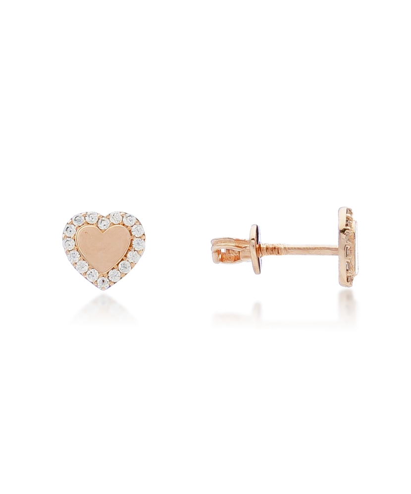 Auksiniai auskarai su cirkoniais  - Goldinga