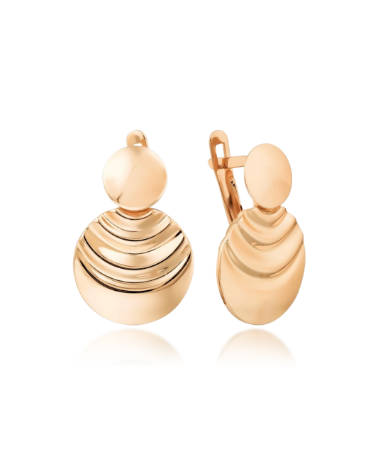 Gold earrings