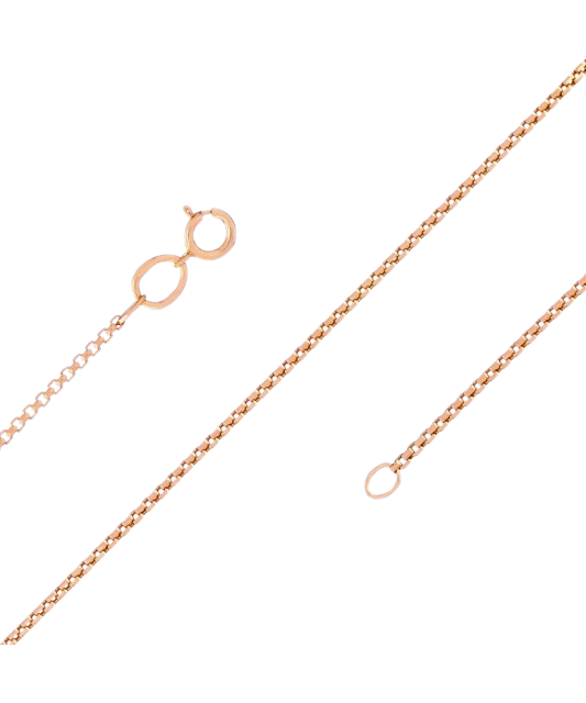 Gold bracelet "Box" 1.4mm