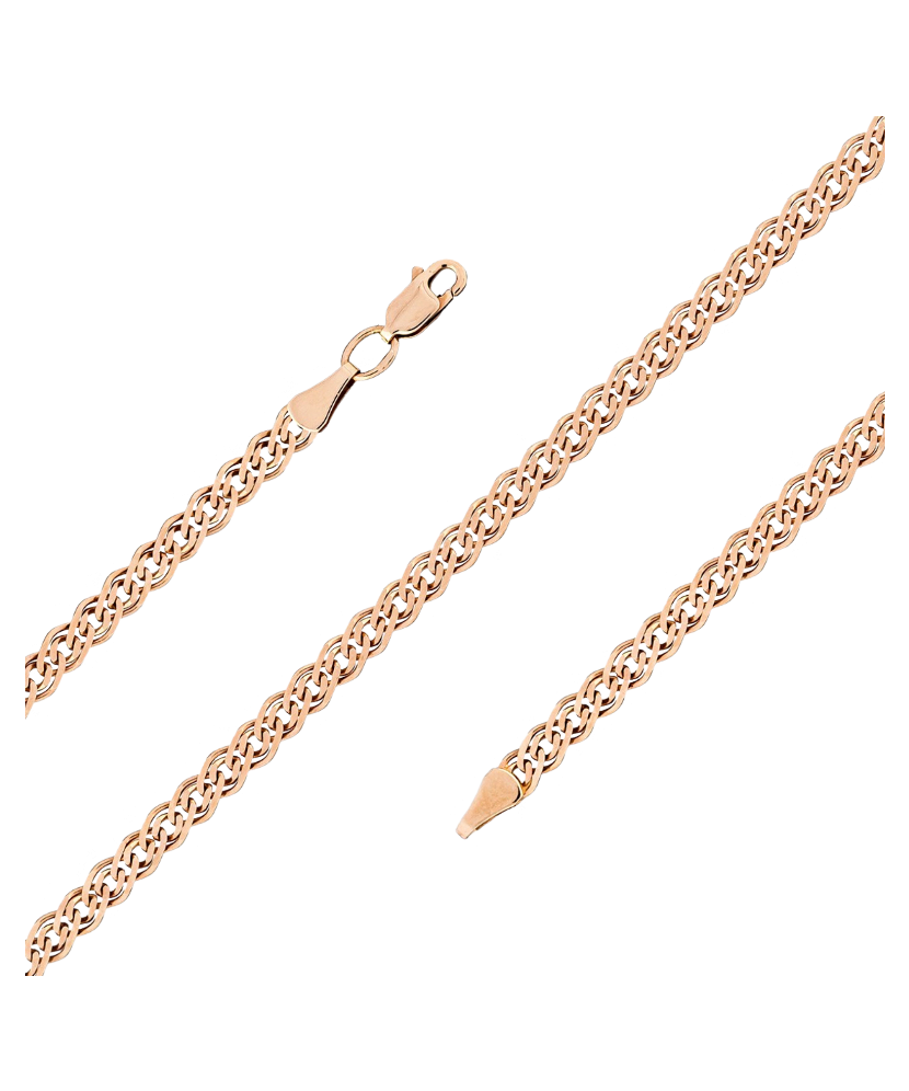 Solid gold bracelet "Mona Liza" 4.5mm