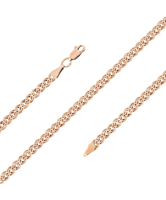 Solid gold bracelet "Mona Liza" 4.5mm