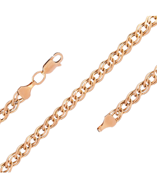Gold bracelet  "Mona Liza" 5.1mm