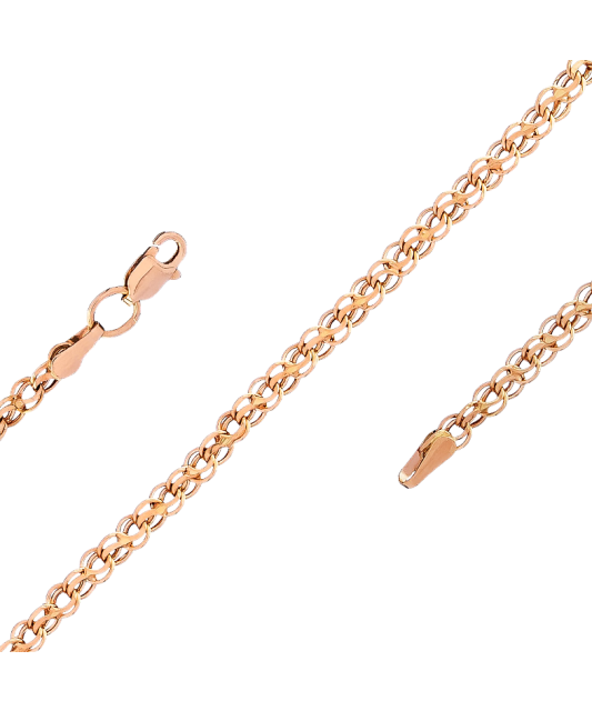 Auksinė apyrankė "Bismark" 3.2mm  - Goldinga