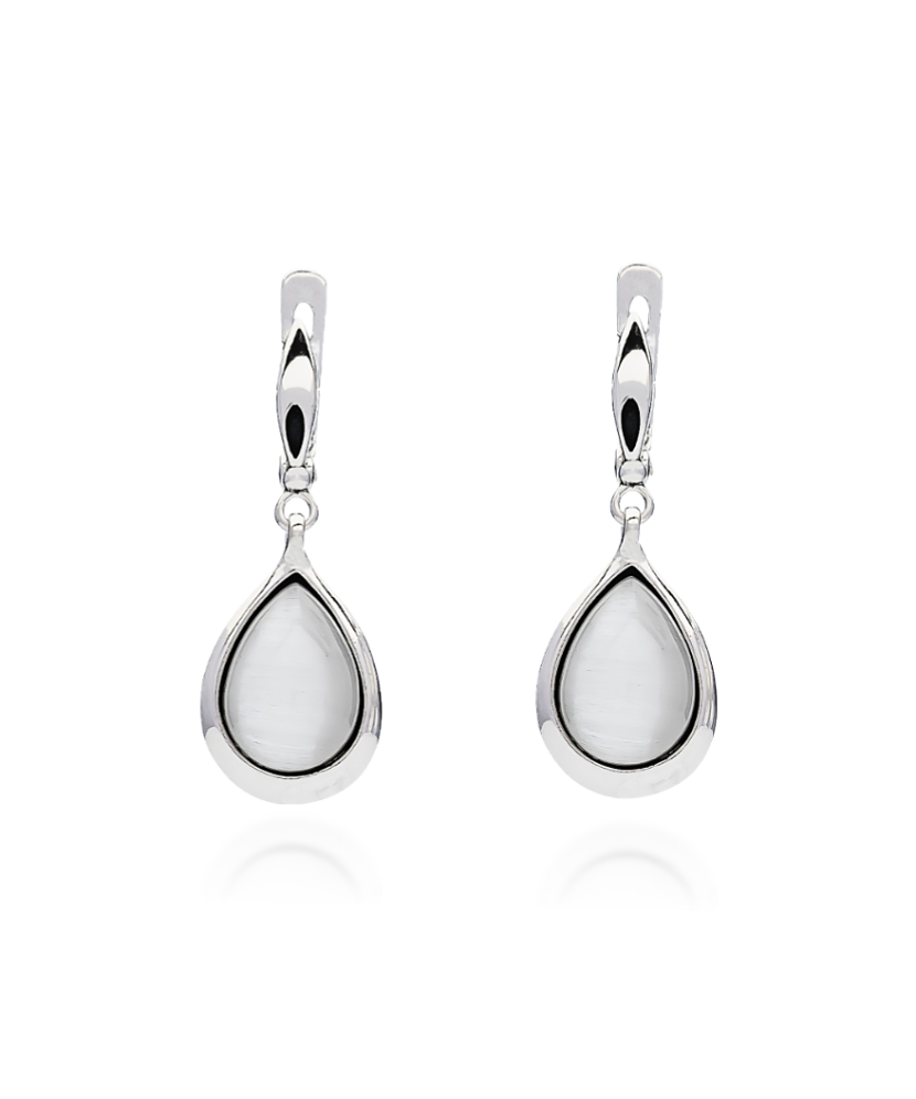 Sidabriniai auskarai su Katės akies akmeniu  - Goldinga