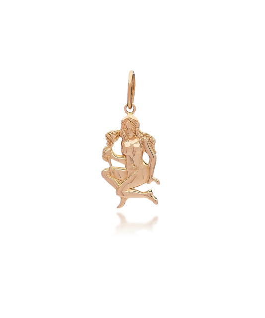 Gold pendant "Virgo "