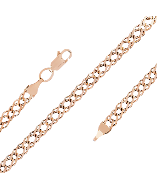 Auksinė grandinėlė "Rombo" 4.3mm  - Goldinga