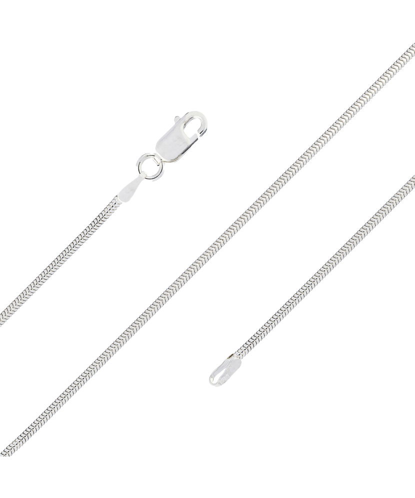 Sterling silver chain "Snake" 1.5mm