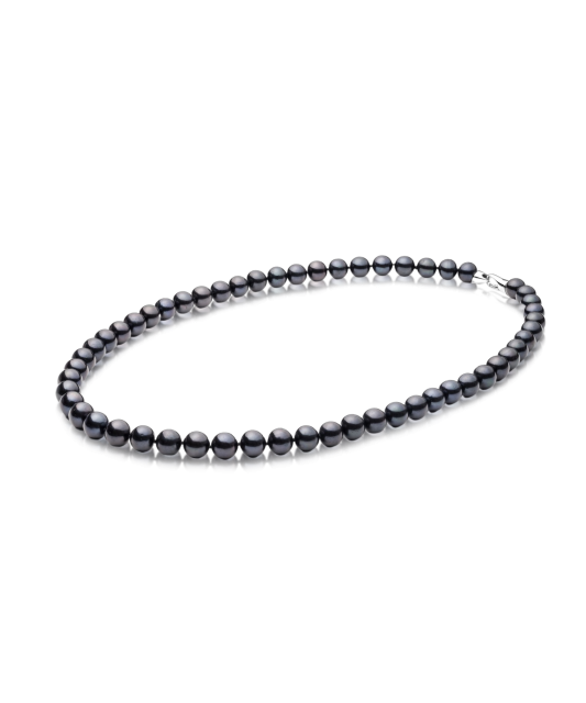 Pearl necklaces with sterling silver