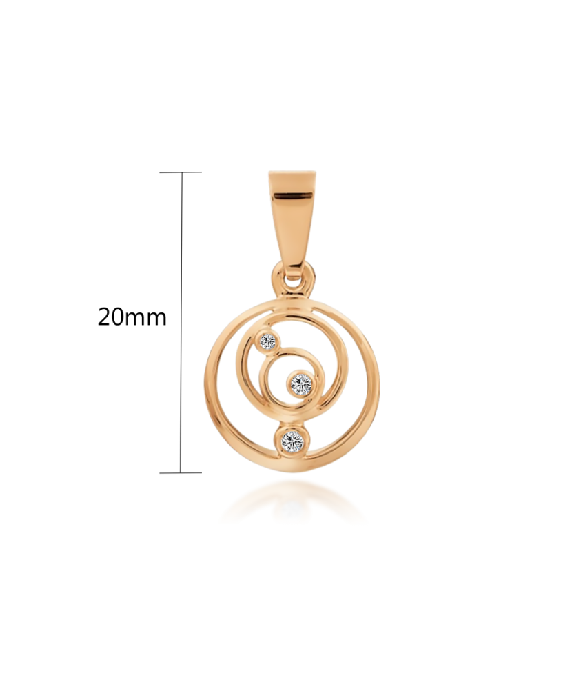 Auksinis pakabukas su cirkoniais  - Goldinga