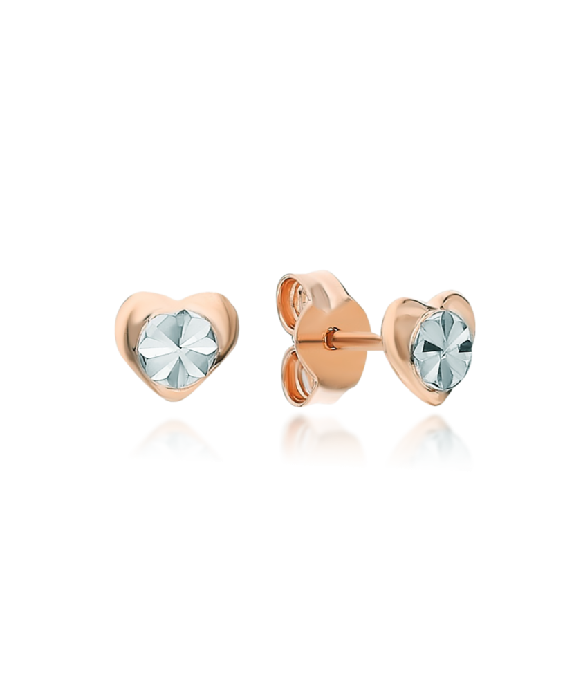 Gold earrings "hearts"