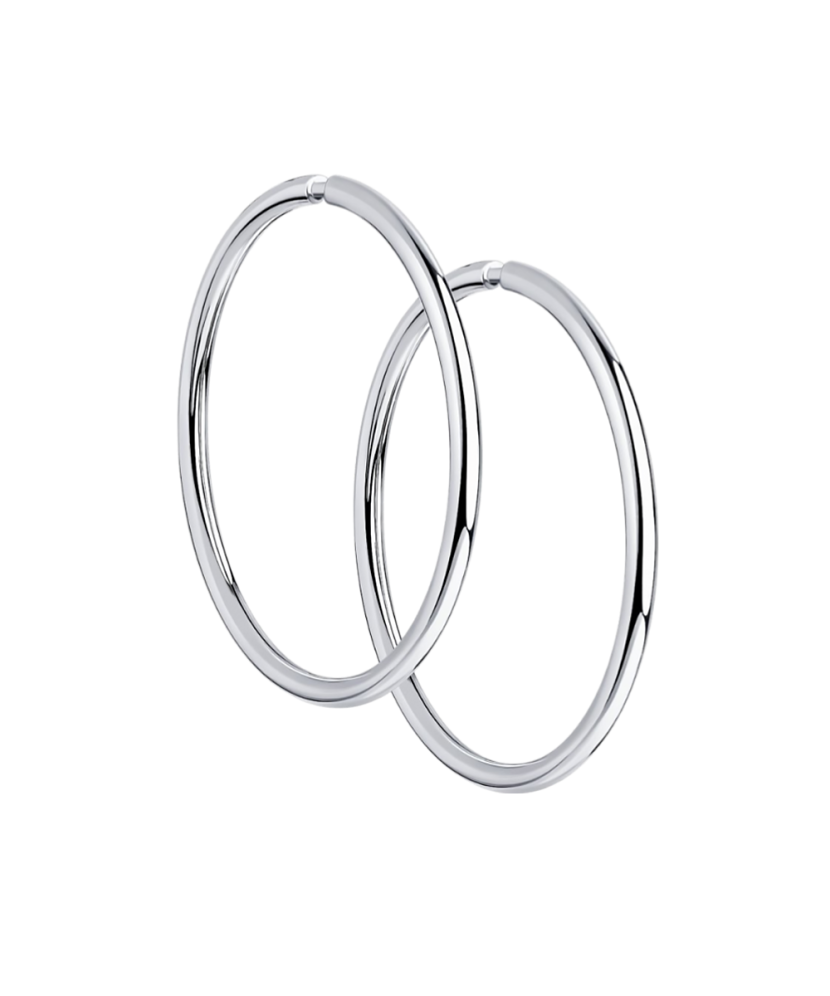 Sterling silver hoop earrings