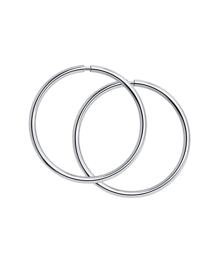 Sterling silver hoop earrings