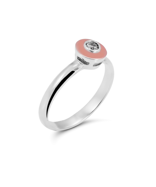 Gold plated Sterling silver ring with zircons