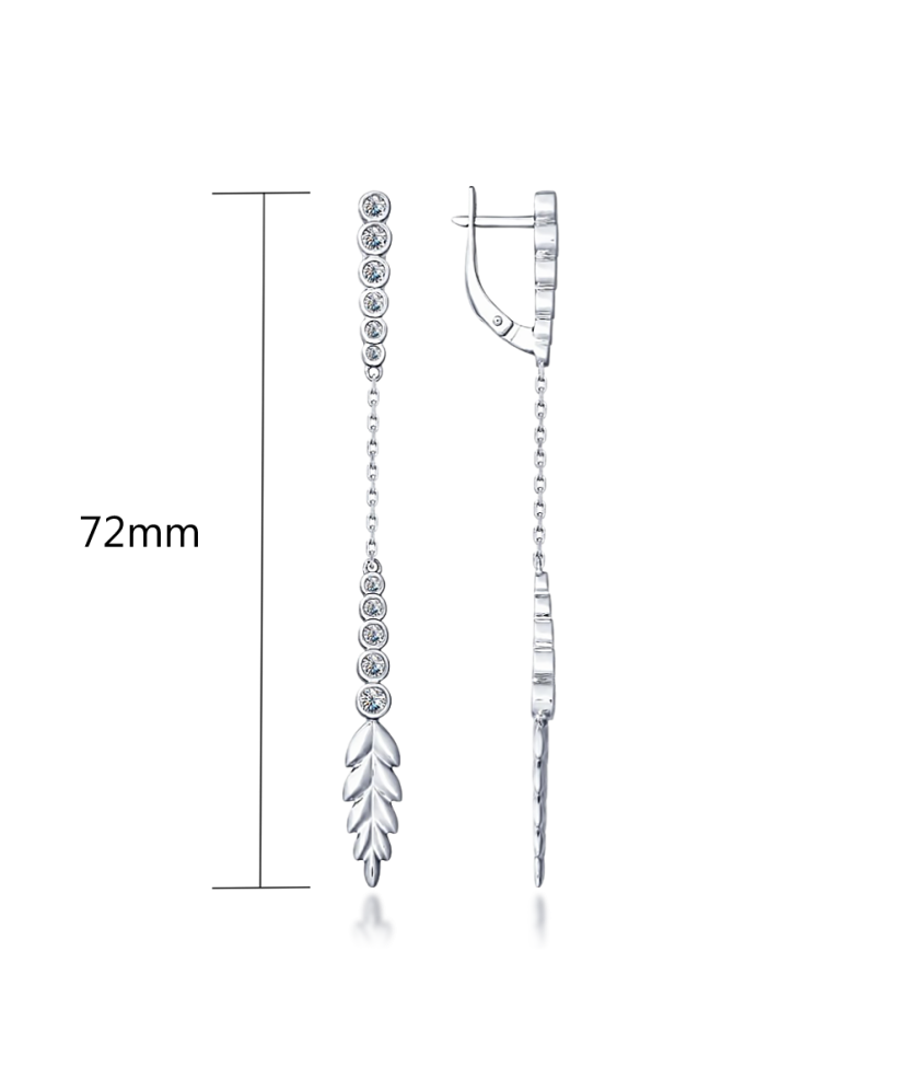 Sidabriniai auskarai su cirkoniais  - Goldinga