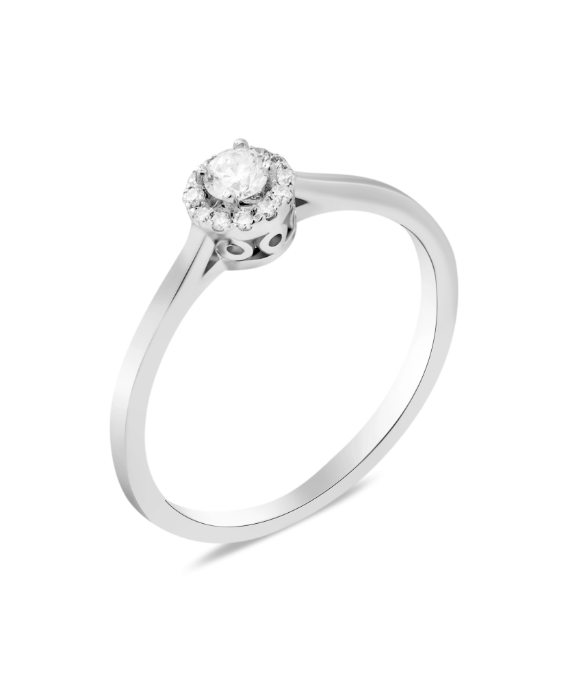 Sidabrinis žiedas su cirkoniais  - Goldinga