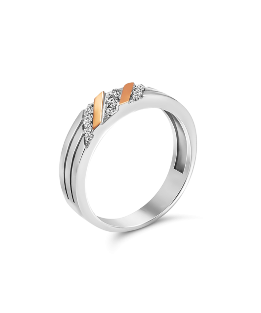 Gold plated Sterling silver ring with zircons