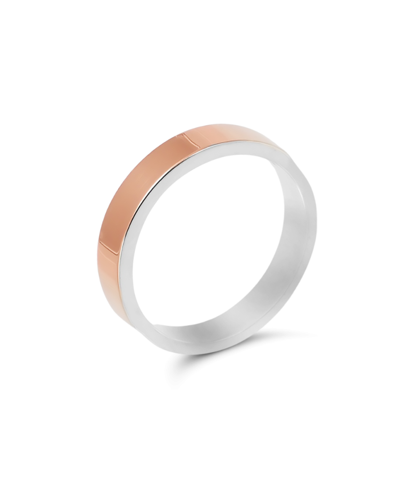 Sterling silver ring gold plated