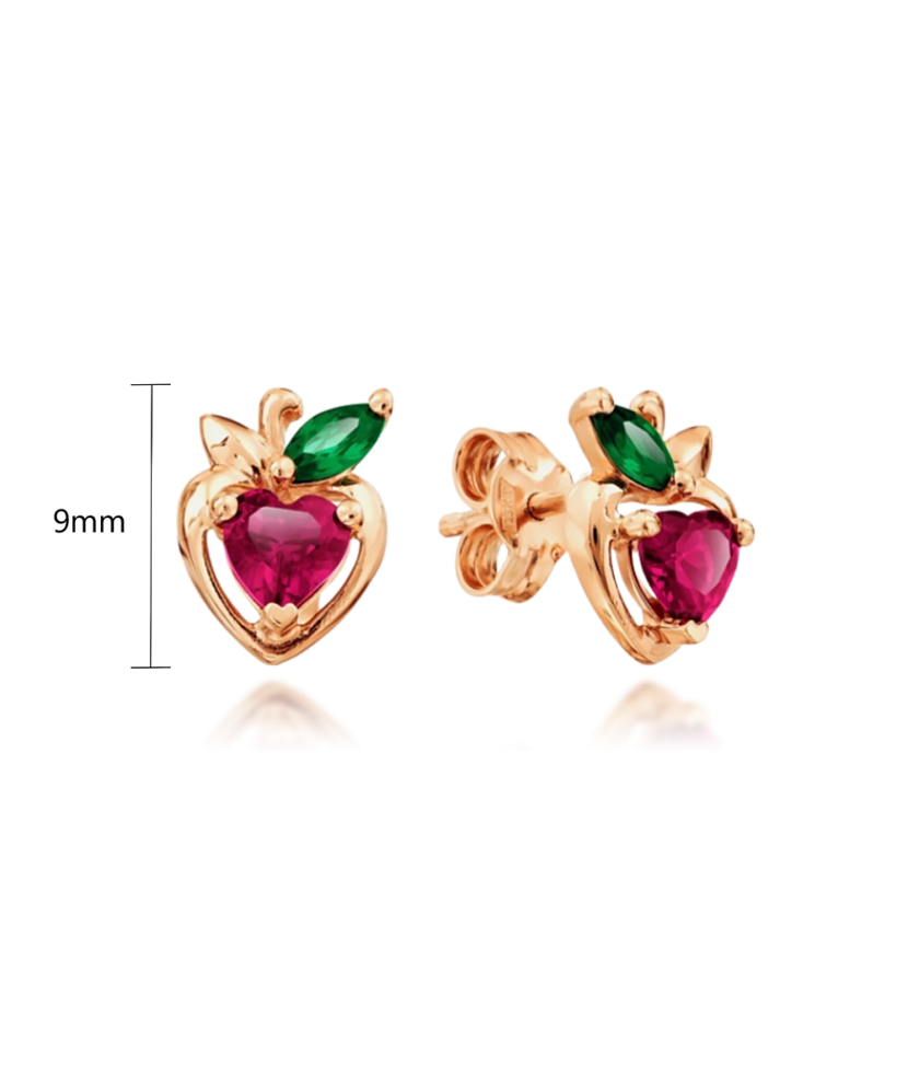 Auksiniai auskarai su cirkoniais  - Goldinga