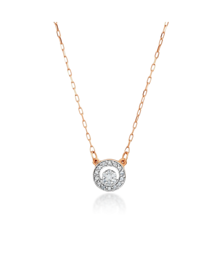 Golds chains su deimantų pakabuku