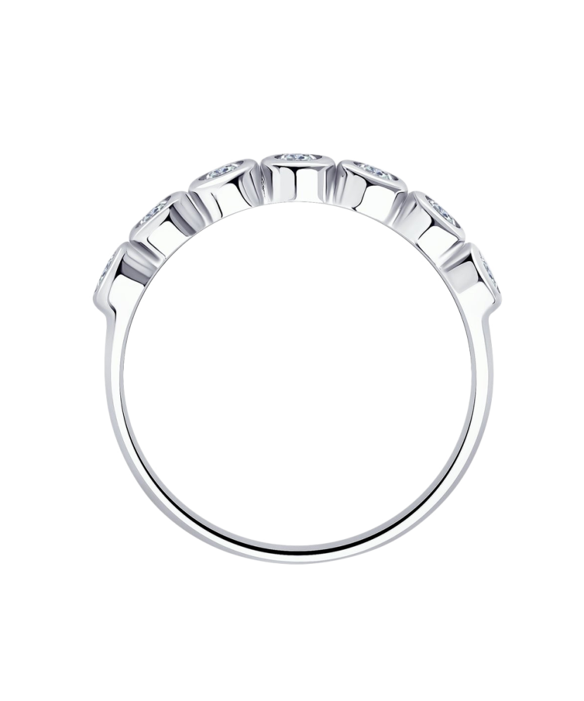 Sidabrinis žiedas su cirkoniais  - Goldinga