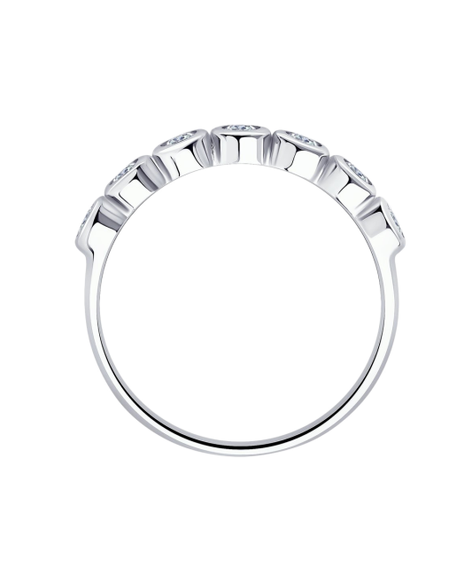 Sidabrinis žiedas su cirkoniais  - Goldinga