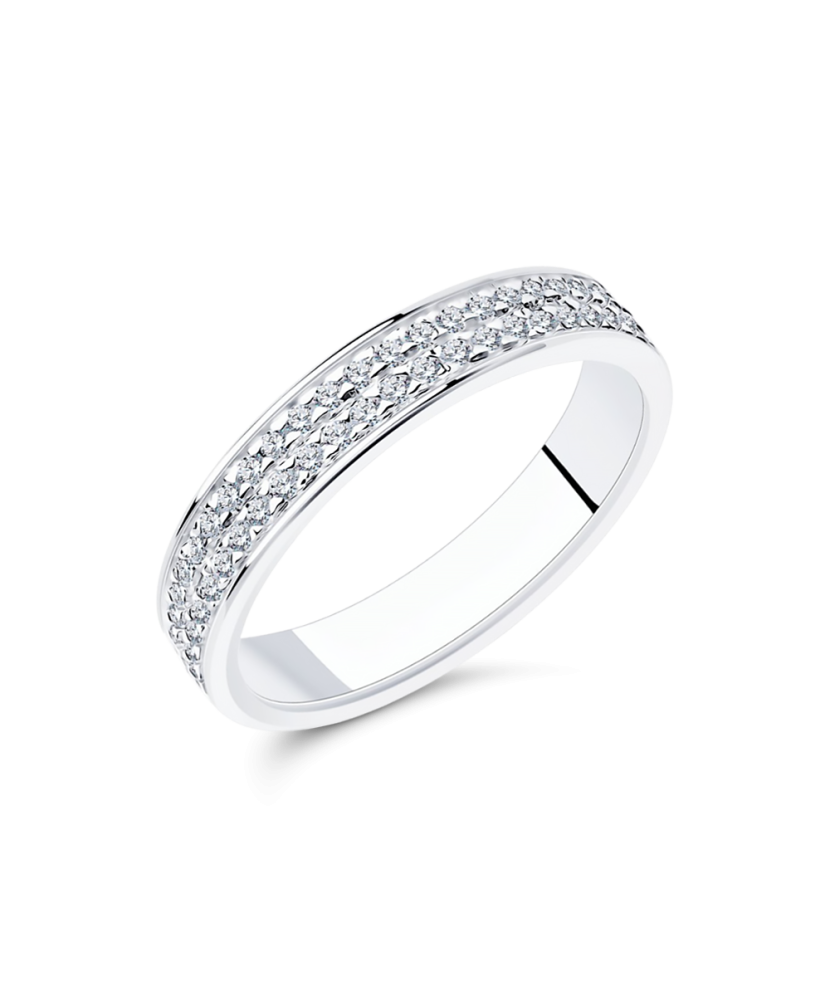 Sidabrinis žiedas su cirkoniais  - Goldinga