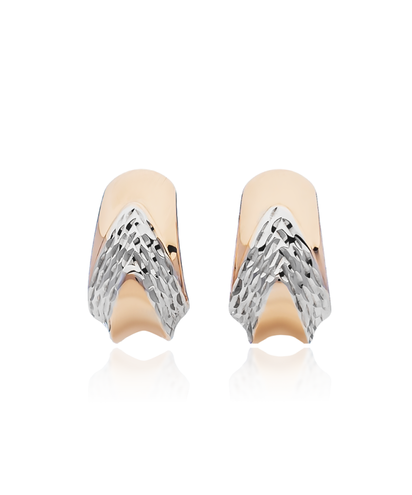 Engraved Gold Earrings