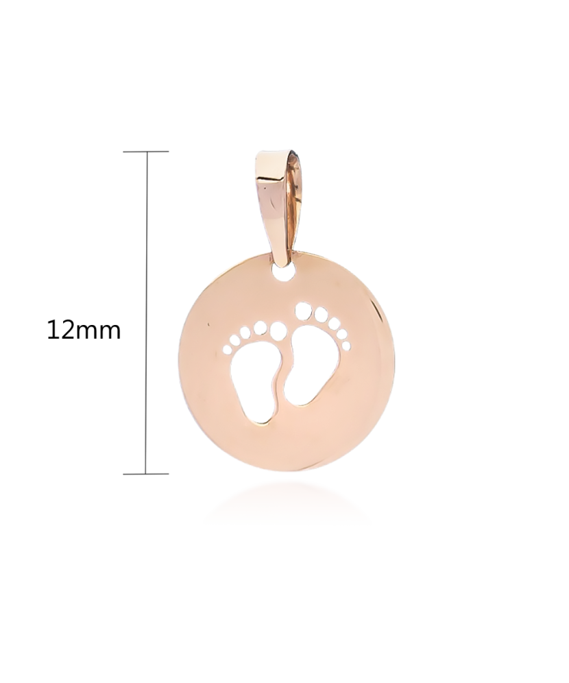 Gold pendant "foots"