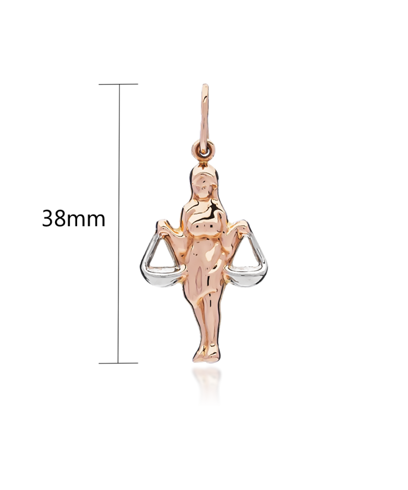 Gold pendant "Libra "