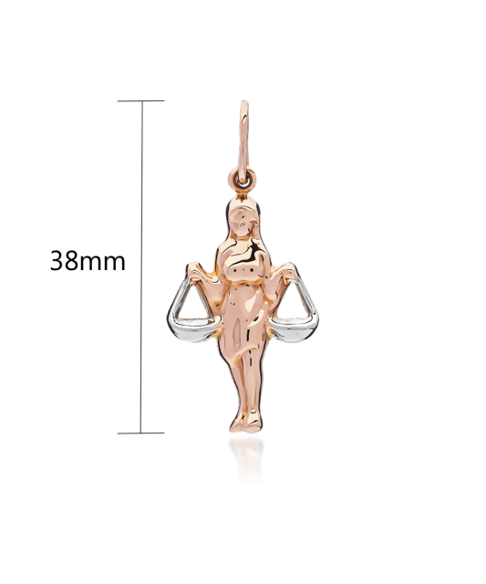 Gold pendant "Libra "