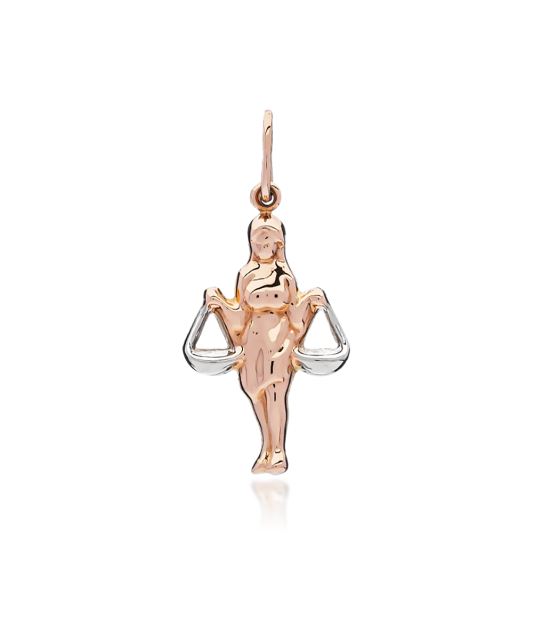 Gold pendant "Libra "