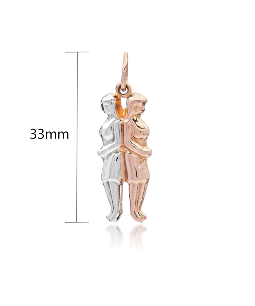 Gold pendant "Gemini "